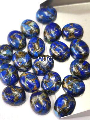 Lapis Lazuli Copper 10×12 mm Oval Cabochon – Lapis Copper Oval Cabochon 10x12mm
