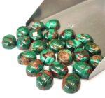 Malachite Copper 3×5 mm Oval Cabochon – Copper Malachite Oval Cabochon 3x5mm