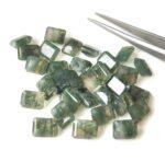 Natural Moss Agate 7×9 mm Octagon Cut Faceted – AAA Quality Moss Agate Octagon 7x9mm