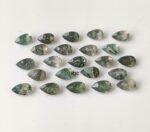 Natural Moss Agate 6×9 mm Pear Cut Faceted – AAA Quality Moss Agate Pear 6x9mm