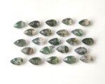 Natural Moss Agate 6×9 mm Pear Cut Faceted – AAA Quality Moss Agate Pear 6x9mm
