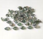 Natural Moss Agate 6×9 mm Pear Cut Faceted – AAA Quality Moss Agate Pear 6x9mm