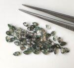 Natural Moss Agate 6×9 mm Pear Cut Faceted – AAA Quality Moss Agate Pear 6x9mm