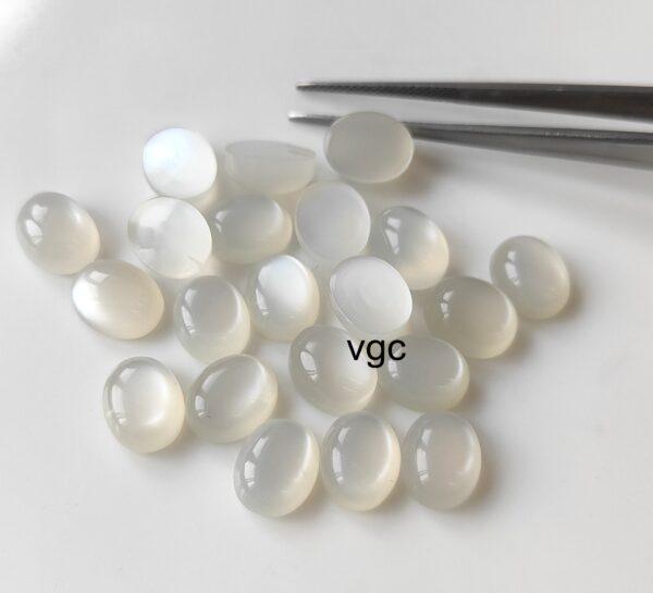 Natural White Moonstone 3×5 mm Oval Cabochon – AAA Quality Moonstone Oval Cabochon 3x5mm