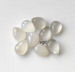 Natural White Moonstone 5×7 mm Pear Cabochon – AAA Quality Moonstone Pear Cabochon 5x7mm