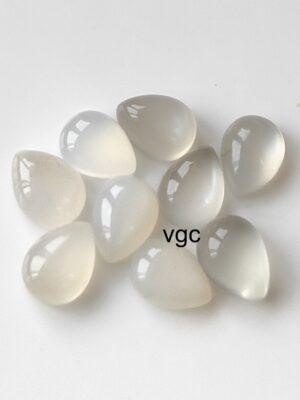 Natural White Moonstone 6×9 mm Pear Cabochon – AAA Quality Moonstone Pear Cabochon 6x9mm