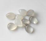 Natural White Moonstone 5×7 mm Pear Cabochon – AAA Quality Moonstone Pear Cabochon 5x7mm