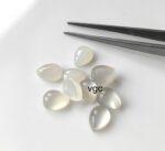 Natural White Moonstone 5×7 mm Pear Cabochon – AAA Quality Moonstone Pear Cabochon 5x7mm