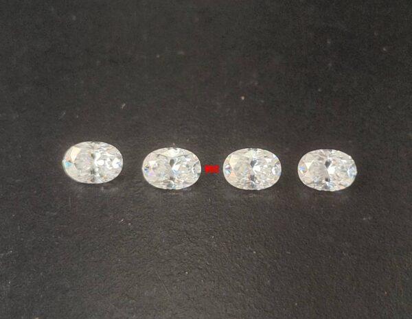 Super Top Quality White Moissanite D-f Color VS Purity 6×8 mm Oval Cut – AAA Moissanite Oval Superb Cut And Luster 6x8mm