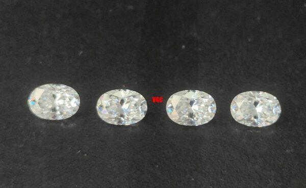 Super Top Quality White Moissanite D-f Color VS Purity 6×8 mm Oval Cut – AAA Moissanite Oval Superb Cut And Luster 6x8mm