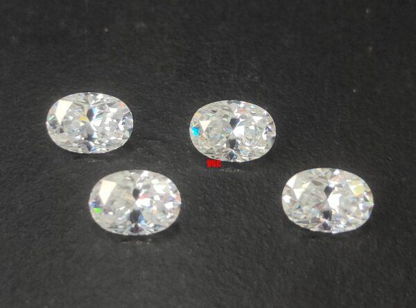 Super Top Quality White Moissanite D-f Color VS Purity 6×8 mm Oval Cut – AAA Moissanite Oval Superb Cut And Luster 6x8mm