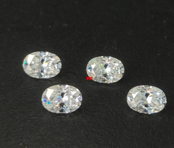 Super Top Quality White Moissanite D-f Color VS Purity 6×8 mm Oval Cut – AAA Moissanite Oval Superb Cut And Luster 6x8mm
