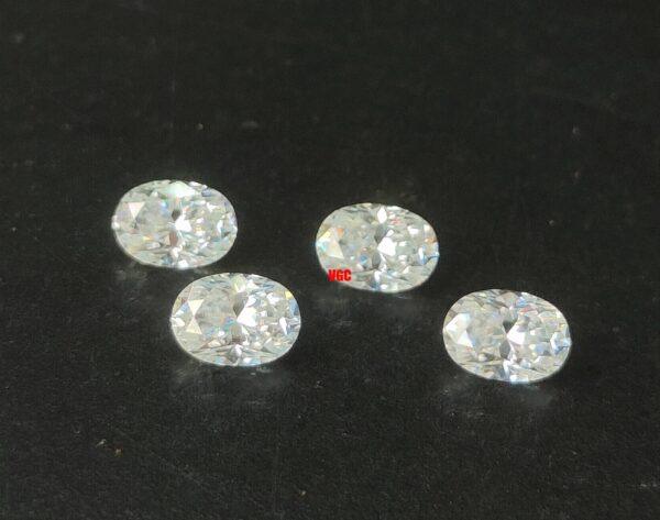 Super Top Quality White Moissanite D-f Color VS Purity 6×8 mm Oval Cut – AAA Moissanite Oval Superb Cut And Luster 6x8mm
