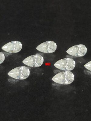 Super Top Quality White Moissanite D-f Color VS Purity 3×5 mm Pear Cut – AAA Moissanite Pear Superb Cut And Luster 3x5mm