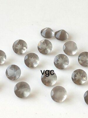 Natural Grey Moonstone 2 mm Round Cut Faceted– AAA Quality Moonstone Round Faceted 2mm