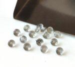 Natural Grey Moonstone 3 mm Round Cut Faceted– AAA Quality Moonstone Round Faceted 3mm