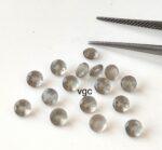 Natural Grey Moonstone 3 mm Round Cut Faceted– AAA Quality Moonstone Round Faceted 3mm