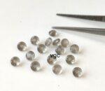 Natural Grey Moonstone 3 mm Round Cut Faceted– AAA Quality Moonstone Round Faceted 3mm