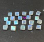 Natural Labradorite 7 mm Square Cut Faceted – AAA Quality Labradorite Square Faceted Cut 7mm