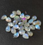 Natural Labradorite 4×6 mm Pear Rose Cut – AAA Quality Labradorite Pear Rose Cut 4x6mm