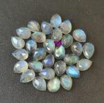 Natural Labradorite 4×6 mm Pear Rose Cut – AAA Quality Labradorite Pear Rose Cut 4x6mm