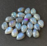 Natural Labradorite 4×6 mm Pear Cabochon – AAA Quality Labradorite Pear Cabochon 4x6mm