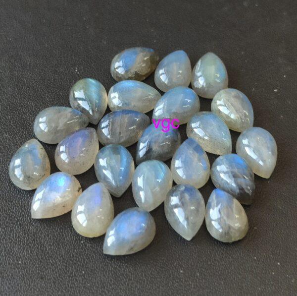 Natural Labradorite 4×6 mm Pear Cabochon – AAA Quality Labradorite Pear Cabochon 4x6mm