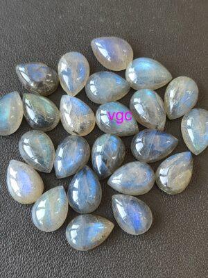 Natural Labradorite 3×5 mm Pear Cabochon – AAA Quality Labradorite Pear Cabochon 3x5mm