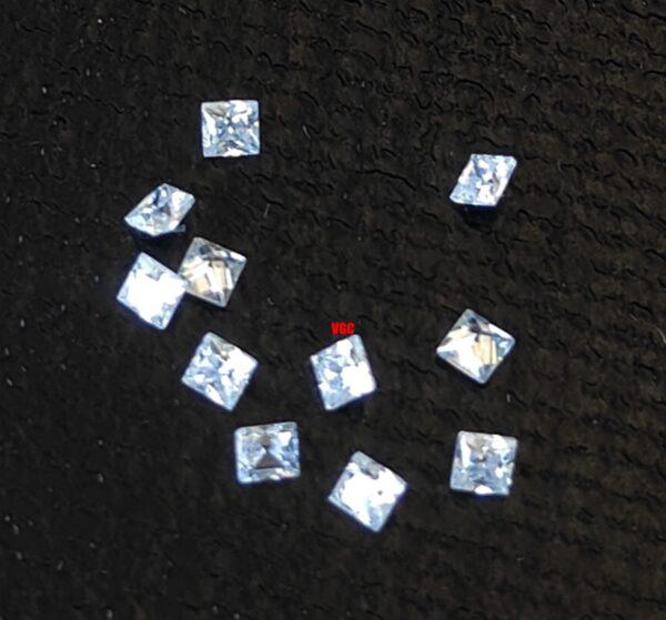 Super Top Quality White Moissanite D-f Color VS Purity 2 mm Square Princess Cut – AAA Moissanite Square Superb Cut And Luster 2mm