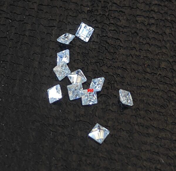 Super Top Quality White Moissanite D-f Color VS Purity 2 mm Square Princess Cut – AAA Moissanite Square Superb Cut And Luster 2mm