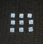 Super Top Quality White Moissanite D-f Color VS Purity 2 mm Square Princess Cut – AAA Moissanite Square Superb Cut And Luster 2mm