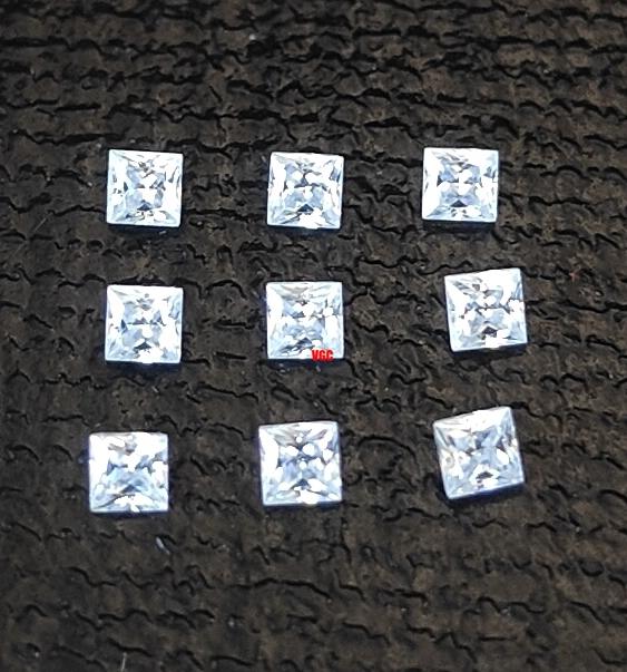 Super Top Quality White Moissanite D-f Color VS Purity 2 mm Square Princess Cut – AAA Moissanite Square Superb Cut And Luster 2mm