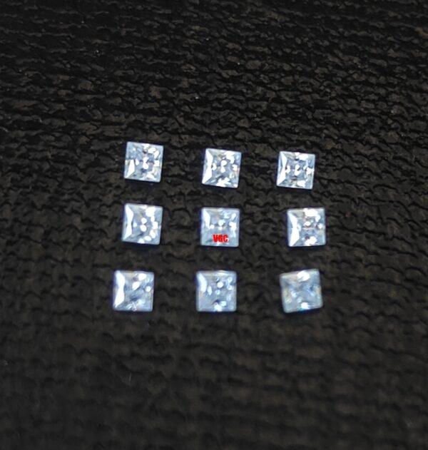 Super Top Quality White Moissanite D-f Color VS Purity 2 mm Square Princess Cut – AAA Moissanite Square Superb Cut And Luster 2mm