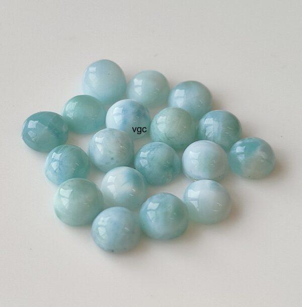 Natural Larimar 6 mm Round Cabochon – Larimar Round Cabochon 6mm
