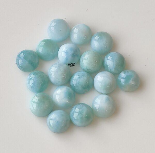 Natural Larimar 6 mm Round Cabochon – Larimar Round Cabochon 6mm