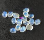 Natural Rainbow Moonstone 5×7 mm Oval Cabochon Flat Back – AAA Quality Rainbow Moonstone Oval 5x7mm