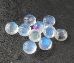 Natural Rainbow Moonstone 3mm Round Cabochon Flat Back – AAA Quality Rainbow Moonstone Round 3x3mm