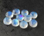 Natural Rainbow Moonstone 3mm Round Cabochon Flat Back – AAA Quality Rainbow Moonstone Round 3x3mm