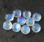 Natural Rainbow Moonstone 3mm Round Cabochon Flat Back – AAA Quality Rainbow Moonstone Round 3x3mm