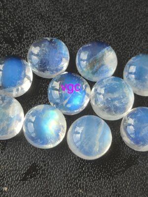 Natural Rainbow Moonstone 2mm Round Cabochon Flat Back – AAA Quality Rainbow Moonstone Round 2x2mm