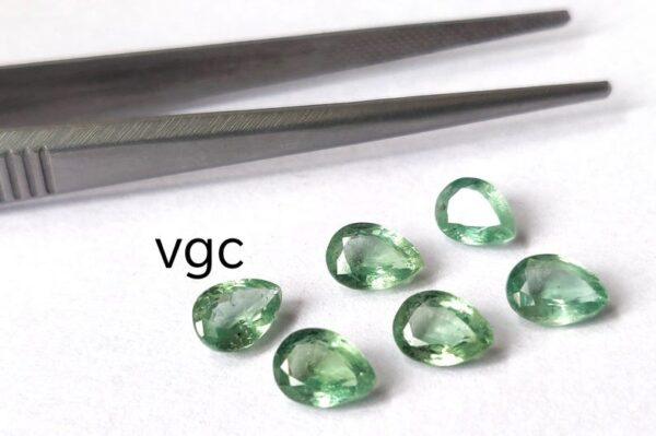 Natural Mint Kyanite 6×9 mm Pear Faceted Cut – Kyanite Pear Faceted 6x9mm