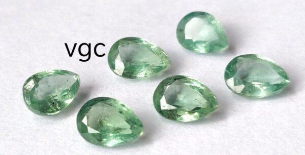 Natural Mint Kyanite 6×9 mm Pear Faceted Cut – Kyanite Pear Faceted 6x9mm