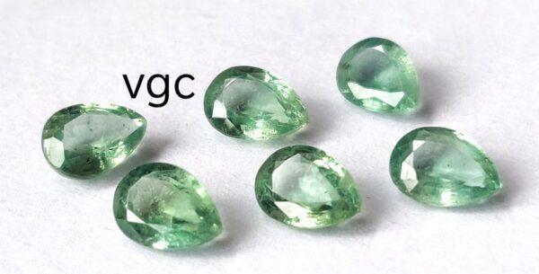 Natural Mint Kyanite 6×9 mm Pear Faceted Cut – Kyanite Pear Faceted 6x9mm