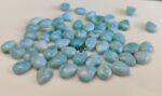 Natural Larimar 5×7 mm Pear Cabochon – Larimar Pear Cabochon 5x7mm