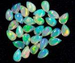 Natural Super Top Multifire Ethiopian Opal 5×7 mm Pear Cabochon – AAA Quality Ethiopian Opal Pear 5x7mm