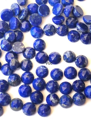 Natural Lapis Lazuli 3 mm Round Rose Cut – Lapis Round Rose Cut 3mm