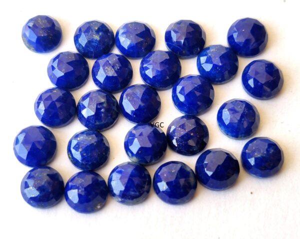 Natural Lapis Lazuli 6 mm Round Rose Cut – Lapis Round Rose Cut 6mm