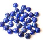 Natural Lapis Lazuli 6 mm Round Rose Cut – Lapis Round Rose Cut 6mm