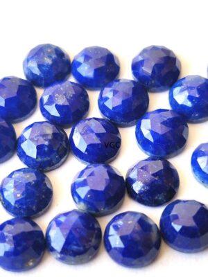 Natural Lapis Lazuli 5 mm Round Rose Cut – Lapis Round Rose Cut 5mm