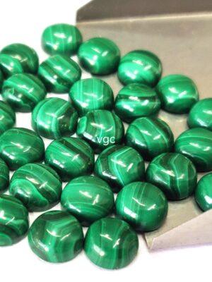 Natural Malachite 10 mm Round Cabochon – Malachite Round Cabochon 10mm